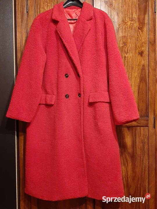 Nowe czerwone jesienne futerkolekkie i ciepłena Rozmiar 44(XXL) Kurtki i płaszcze Warszawa sprzedam