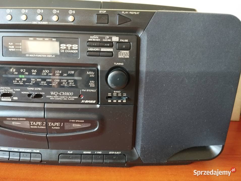 Radiomagnetofon Sharp WQCH800 H Góra sprzedam