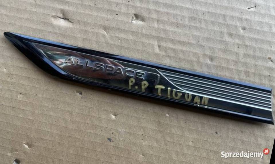 TIGUAN II EMBLEMAT LISTWA DRZWI PRAWAY PRZÓD Pozostałe Międzychód