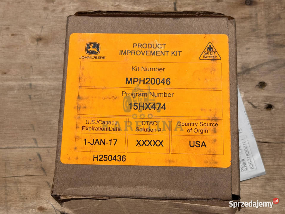 John Deere MPH20046 Przełącznik Jastrzębniki