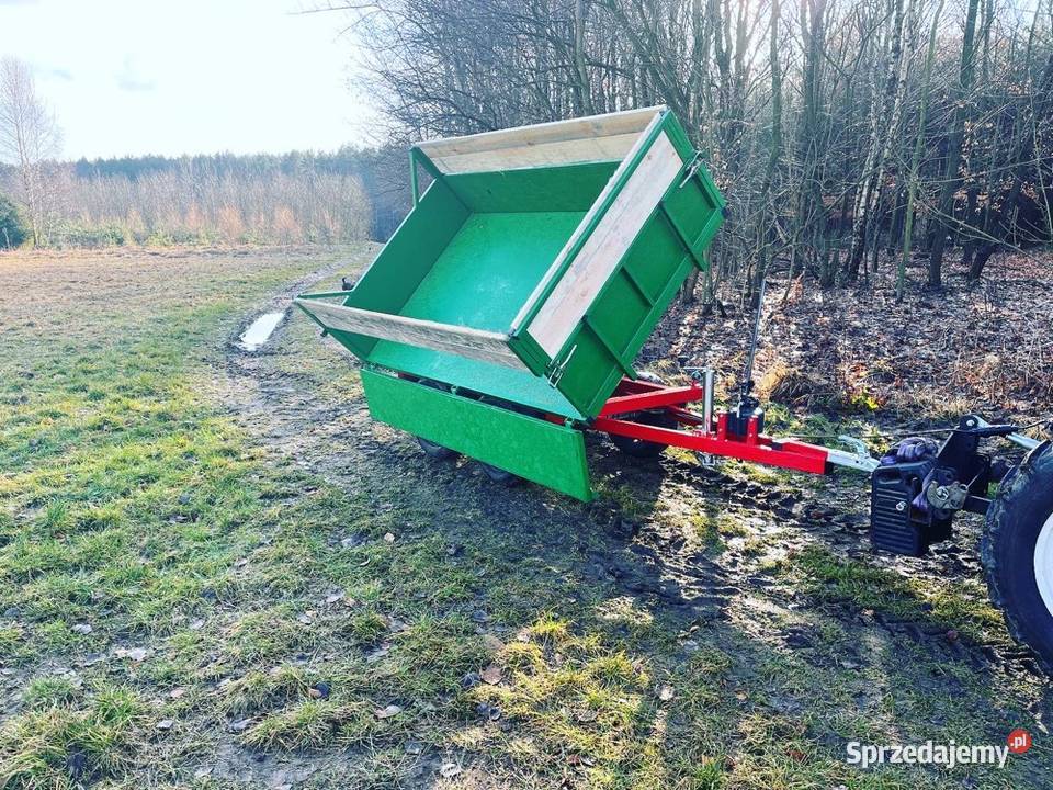 Mała przyczepa do ogrodu sadu ogrodowa Olkusz
