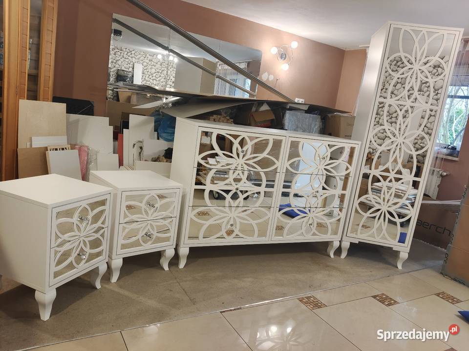 Zestaw mebli Glamour lustra ornamenty Nowy Sącz