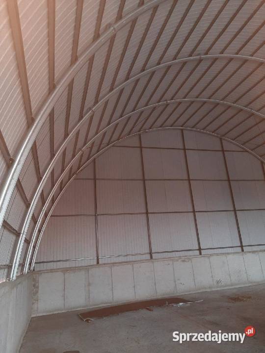 Hala łukowa 145 x 25m magazyn obora słoma garaż Lisków