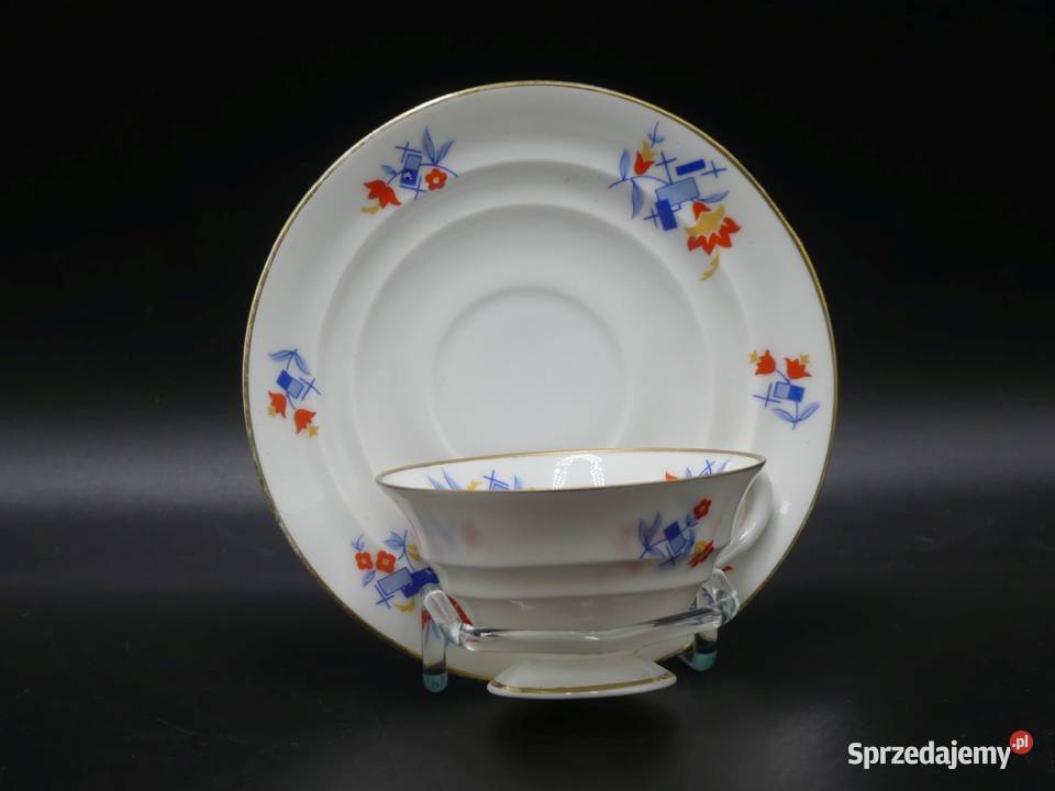 Komplet do mokki Tułowice Tillowitz stan niemal