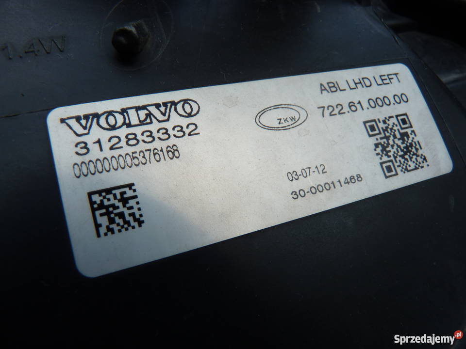 Reflektor BiXENON Skrętny Volvlo v40 Jarosław
