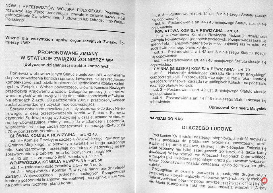 Wojsko ludowe 7589 Marzeckwiecień 2010 Chełm