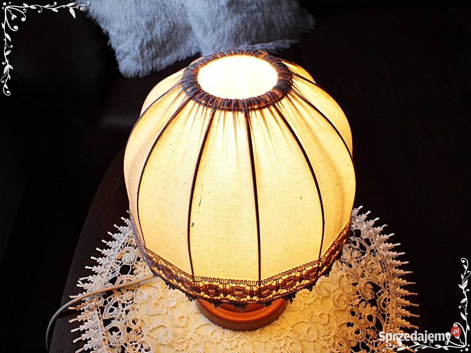 Stara lampka nocna z lat 50tych Veb Narva Lampe