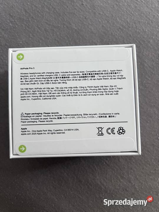 Apple Airpods pro 3 małopolskie Brzoskwinia