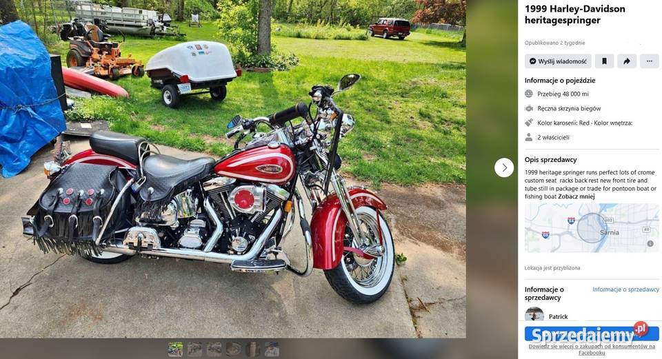 HarleyDavidson Heritage Springer FLSTS EVO 1340 Rzeszów