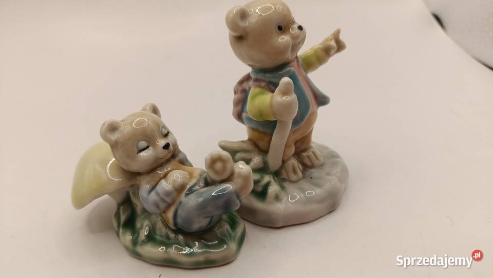 Figurka ozdoba dwa misie słodka malatura lubelskie Zamość