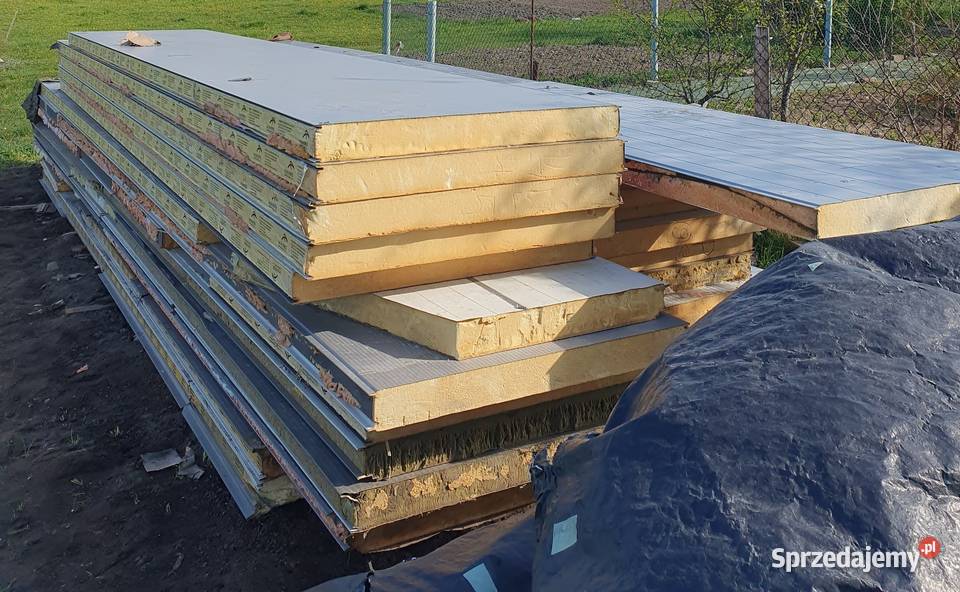Płyta warstwowa ścienna 100 mm PIR z demontażu Suwałki