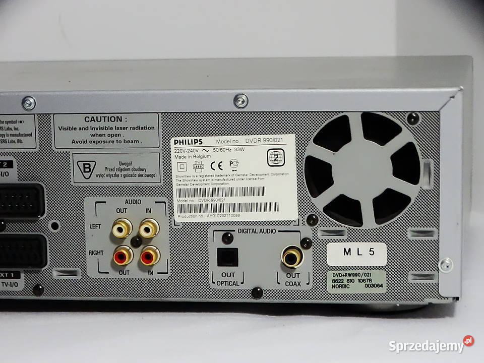 Philips Recorder DVDR 990021