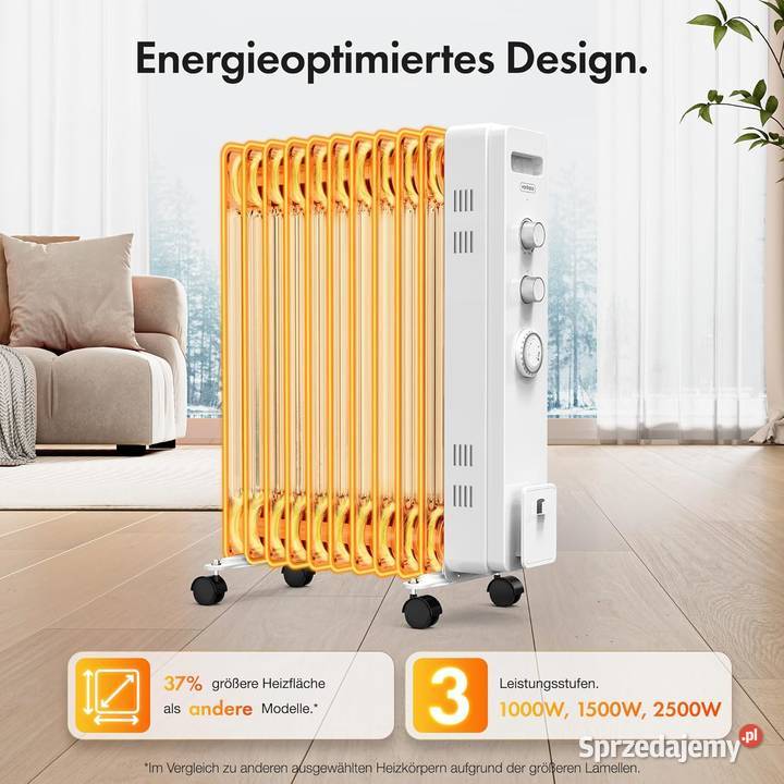 Grzejnik olejowy VonHaus 2500W Grzejniki sprzedam