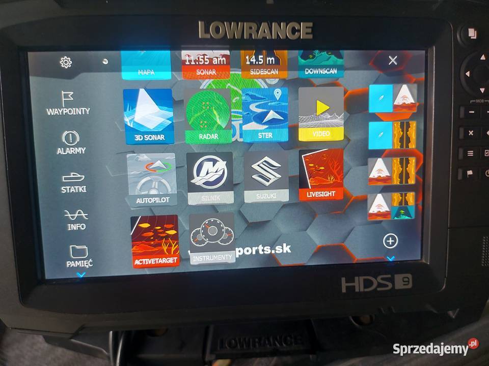 Echosonda Lowrance HDS 9 Carbon structurescan 3d Bobolice sprzedam