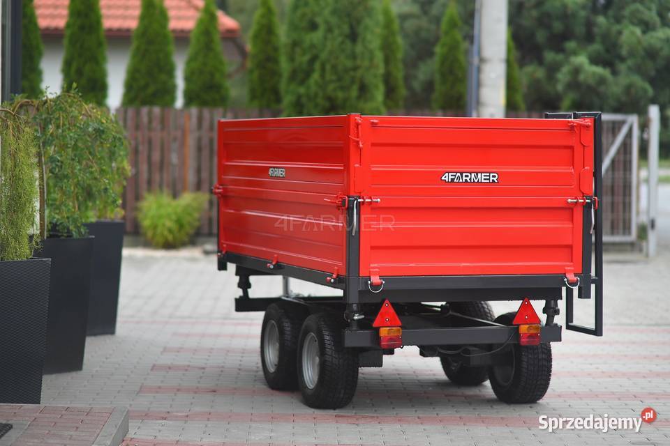 Przyczepa rolnicza dwuosiowa 25T z kiprem i Tajęcina