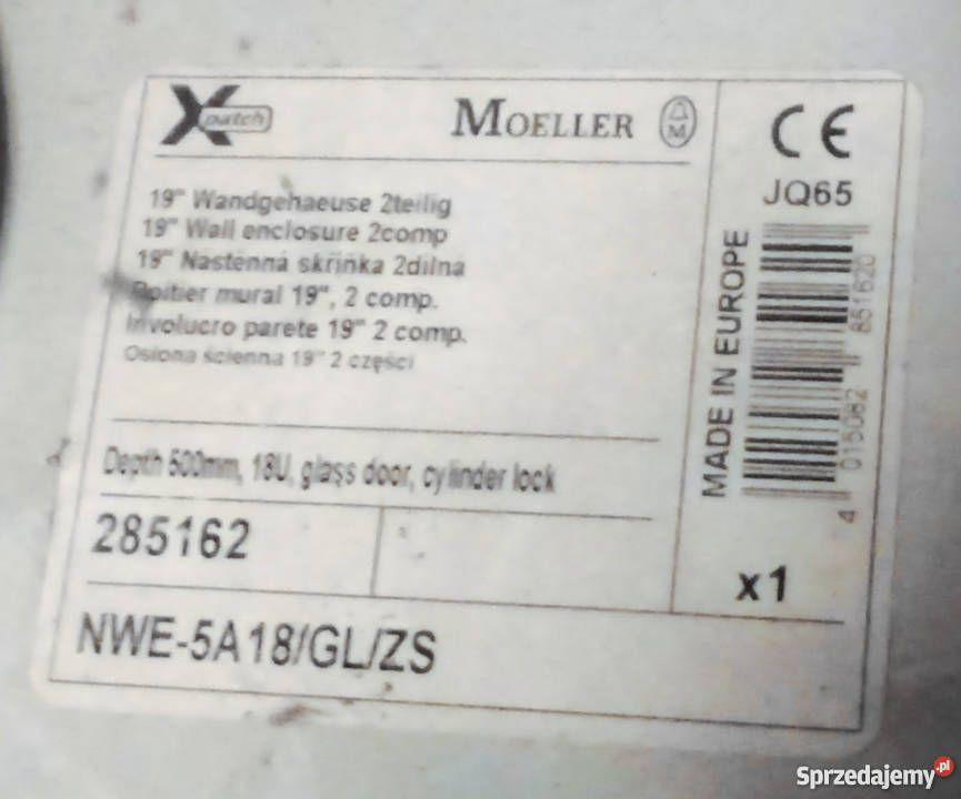 Szafa Rack Serwerowa Teleinformatyczna Moeller Częstochowa