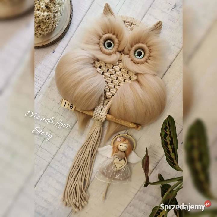 Półka sowa makrama Oława