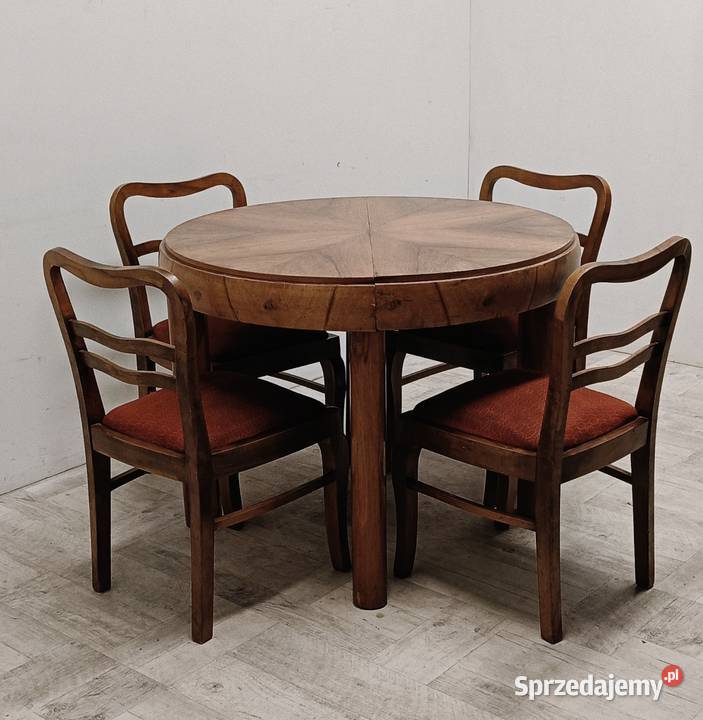 stół beczka art deco vintage fornir orzech do Radomsko sprzedam