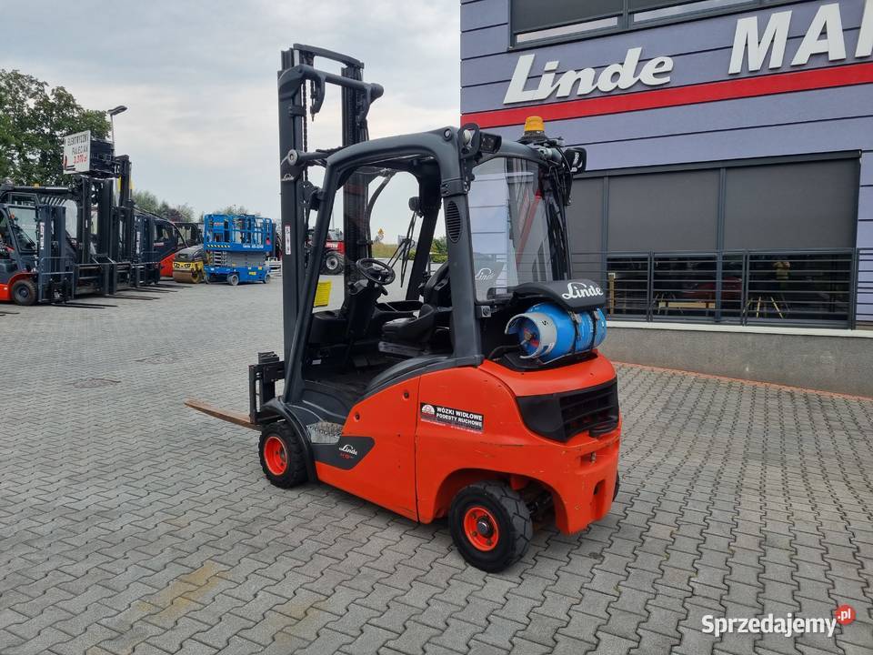 Wózek widłowy Linde H18T01 regulowane widły Mogilany