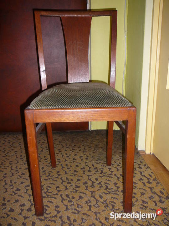 krzesła art deco w kolorze orzecha 2 sztuki Warszawa