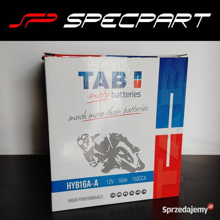 Akumulator motocyklowy TAB YB16AA HYB16AA 12V Pozostałe Łódź