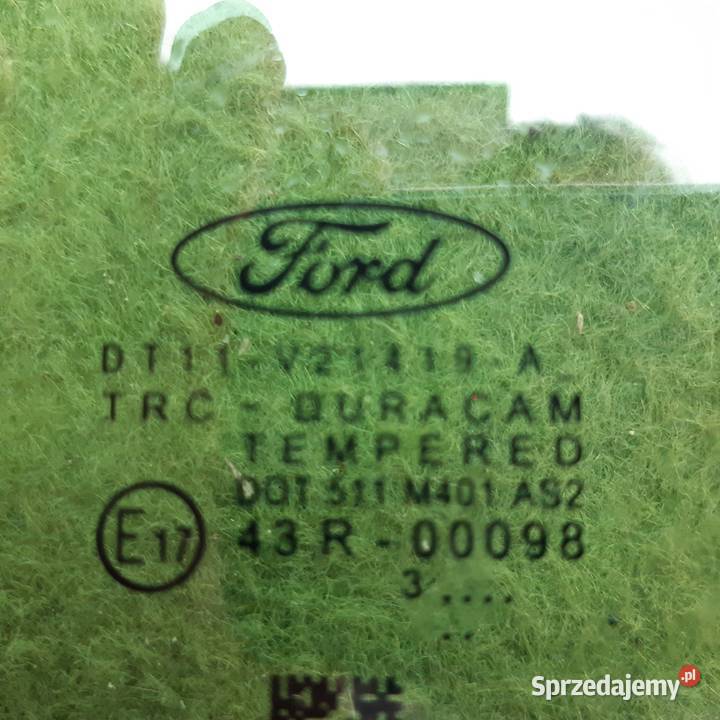 DT11V21511BF szyba lewa drzwi Ford TRANSIT osobowe Dębno