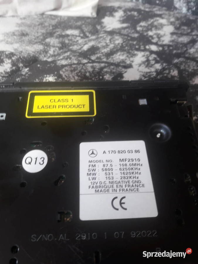 Mercedes radio audio 10CD Gdańsk sprzedam