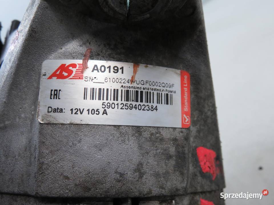 ALTERNATOR FIAT MULTIPLA 186 16 182 B6000 A0191