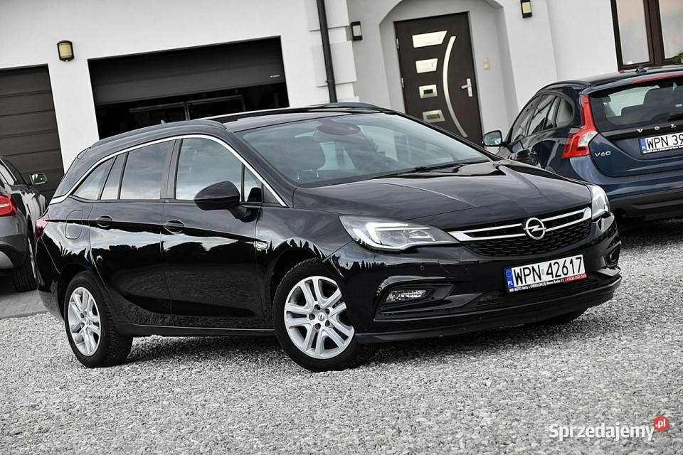 Opel Astra 14 Turbo Led Navi Pakiet Zima czarny mazowieckie Nowe Kucice