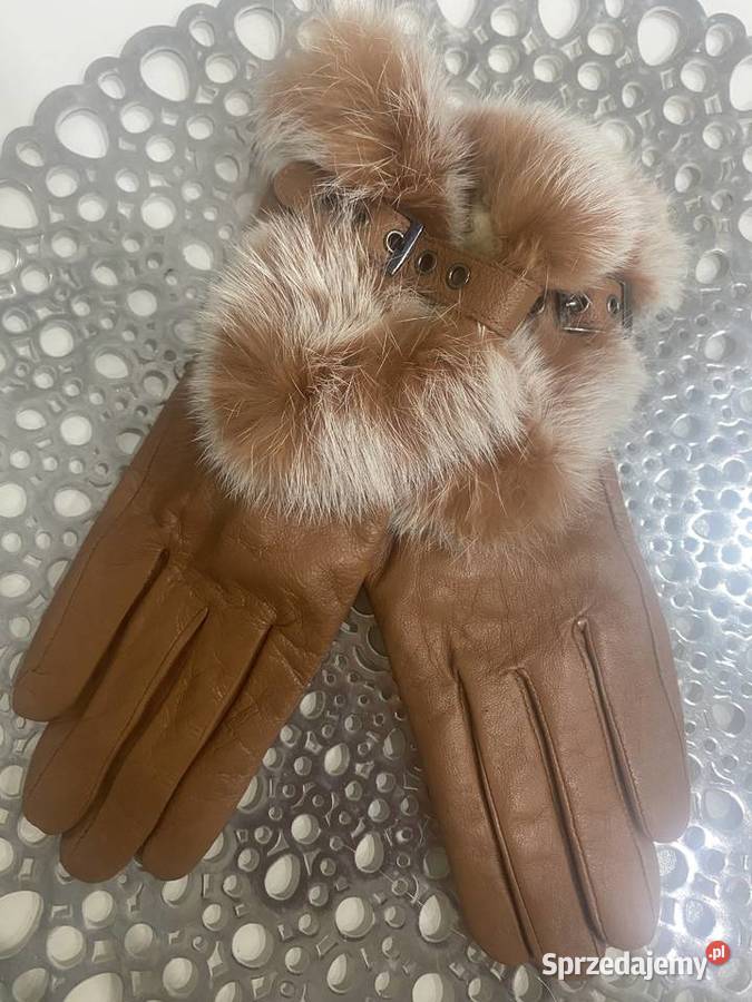 Rękawiczki skórzane nowe Józefów sprzedam