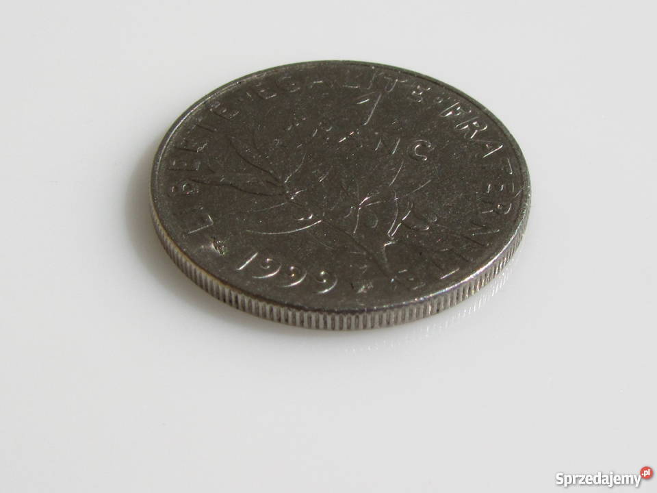 Moneta 1 Franc Liberte Egalite Fraternite 1999 r Olecko