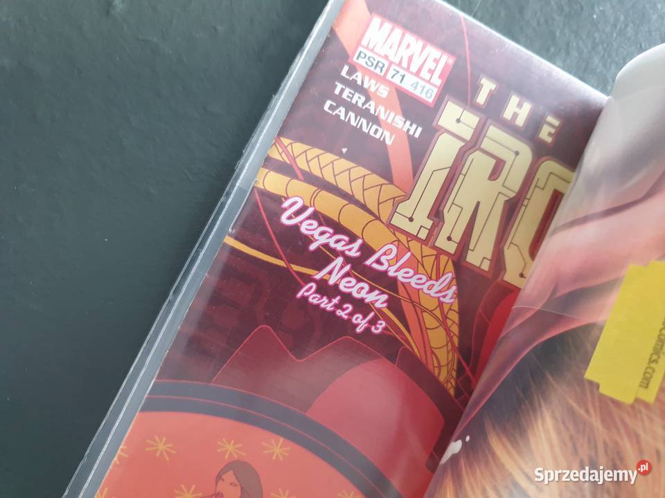 The Invincible IronMan Vegas Bleeds Neon Marvel Amerykańskie Gdynia