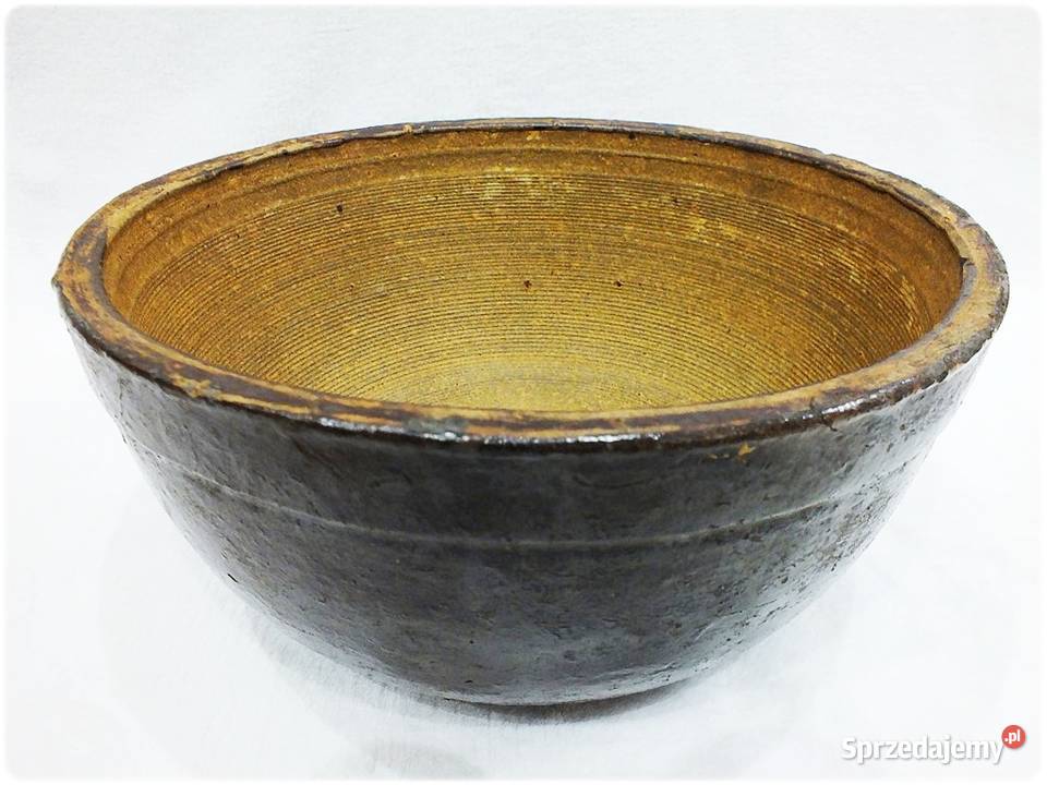 Stara Duża Makutra Solidna Miska do wyrobienia Żary