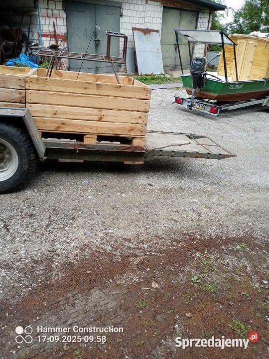 Przyczepa sadownicza na 3 skrzyniopalety świętokrzyskie Gierlachów