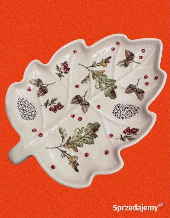 Komplet z gipsu ceramicznego decoupage sprzedam