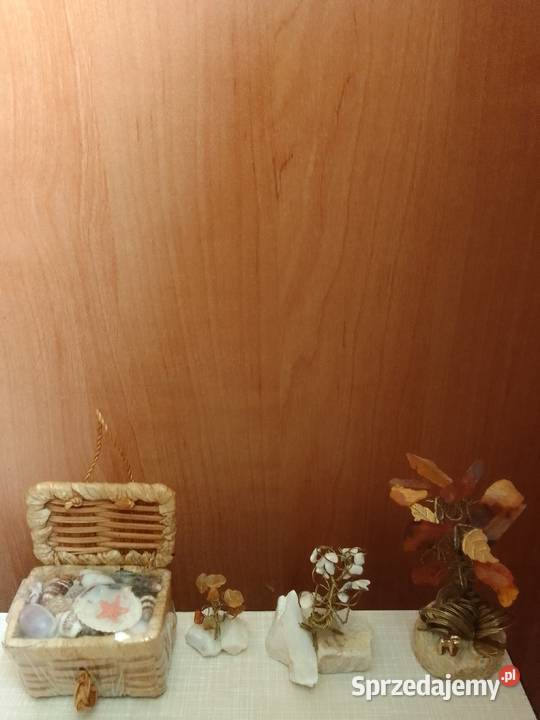 Ręcznie wykonane drzewka z bursztynu i kamieni sprzedam
