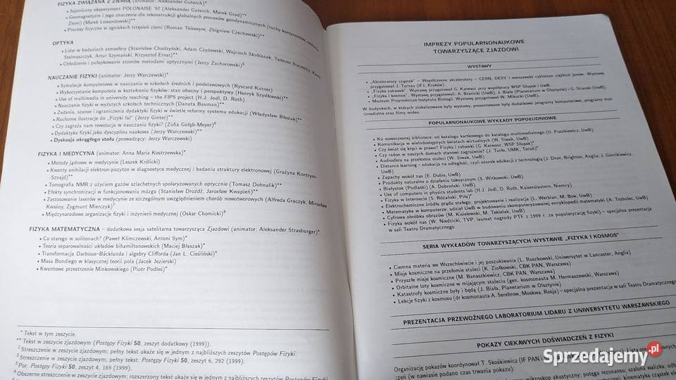 Materiały XXXV Zjazdu Fizyków Polskich Białystok pomorskie