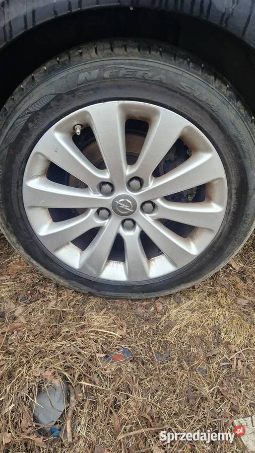 Felgi opel astra j 5x115 r17 opony Lato Mogilno sprzedam