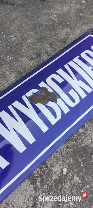 Tablica ulica JÓZEFA WYBICKIEGO Emaliowane z mazowieckie Poświętne