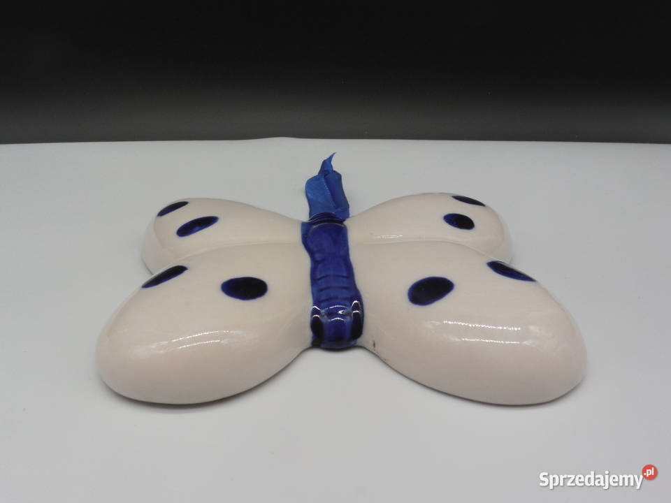 Dekoracyjny Motyl Ceramiczny Ręcznie Malowany Raszków