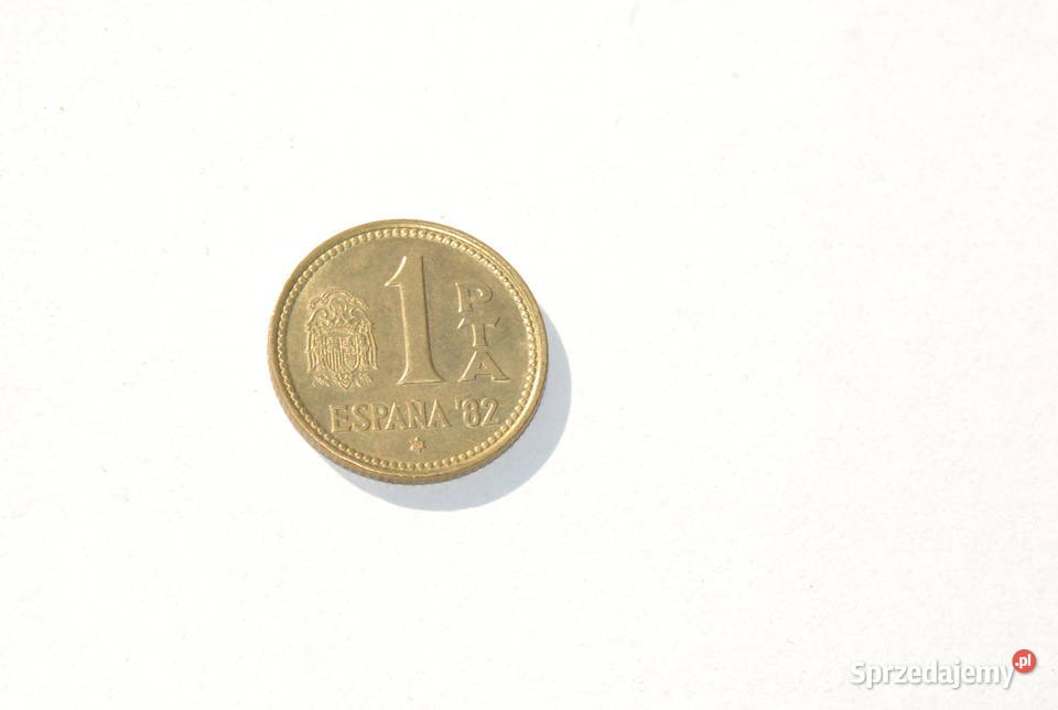 Stara moneta 1 peseta pta 1980 Hiszpania 82 Cieszyn