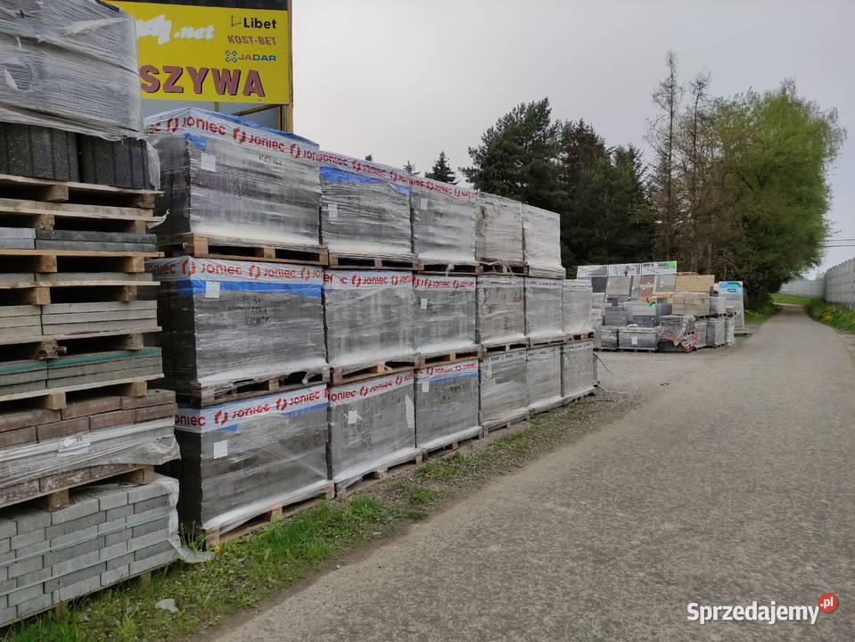 Blok betonowy 1045 palisada mur płot ogrodzenie Myślenice