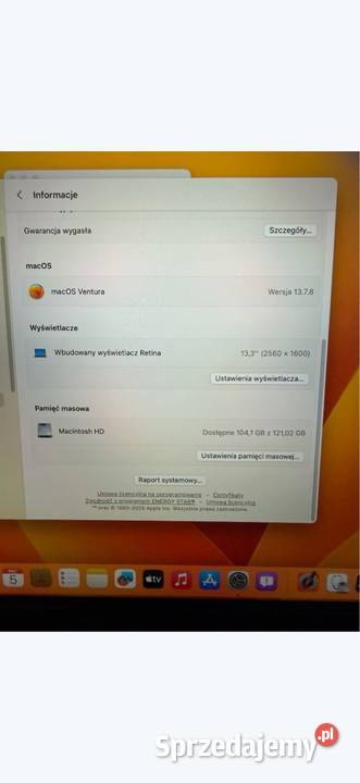 Apple Macbook Pro 2017 A1708 13-13.9" Ząbki