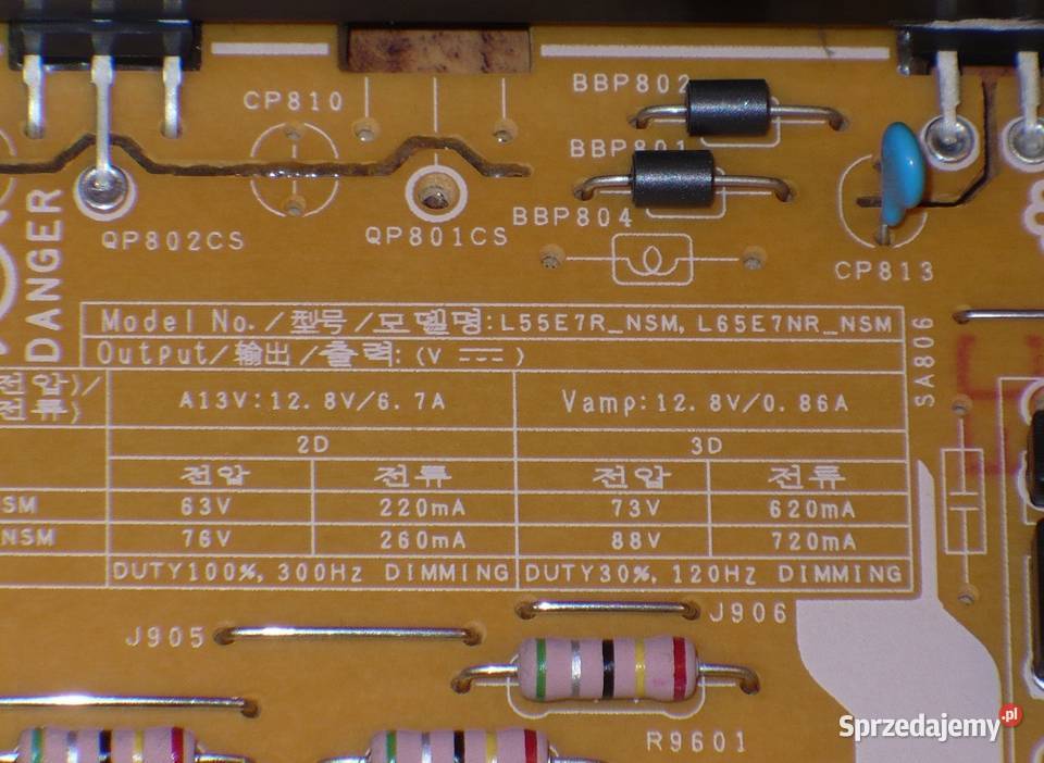 Zasilacz BN4400878C L55E7R L65E7 TV Samsung Samsung Lublin
