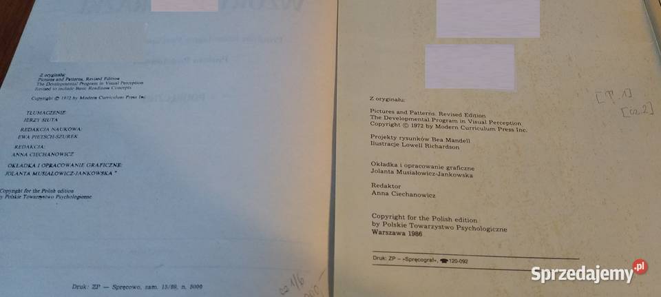 Wzory i obrazki program rozwijający percepcję miękka pomorskie Gdańsk sprzedam