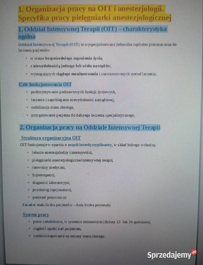 Notatki pielęgniarstwo w pliku pdf Radom