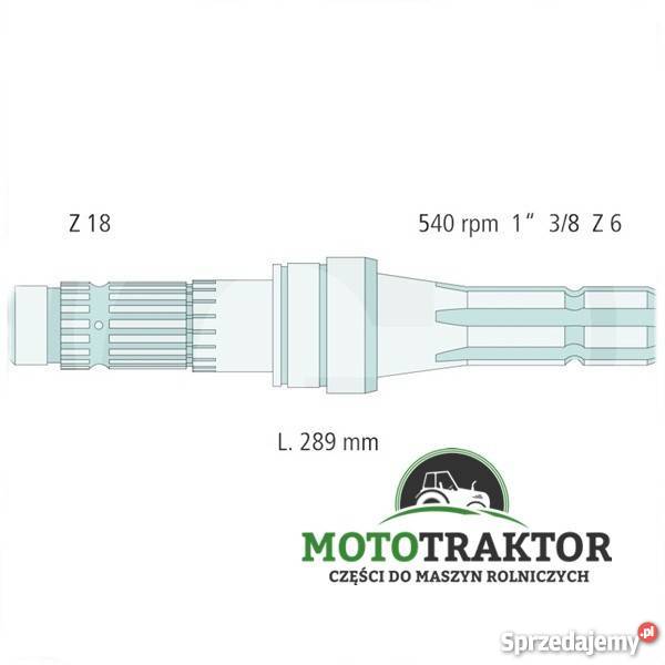 Końcówka wałka wom Massey Ferguson 3060 3080 Łążynek sprzedam