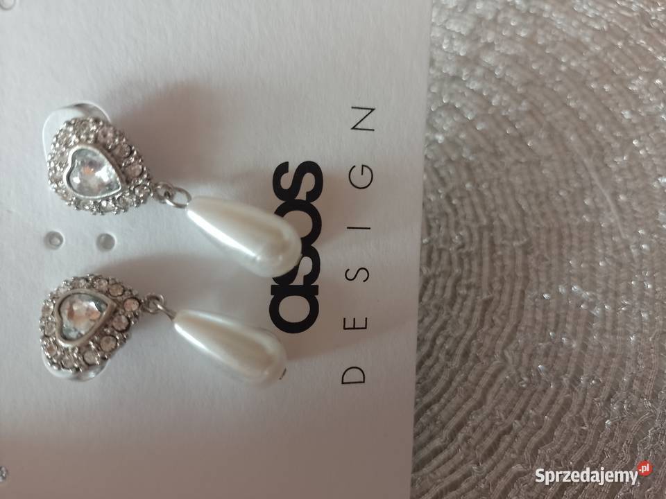 ASOS Bogato zdobione kolczyki ślubne z Londynu sprzedam