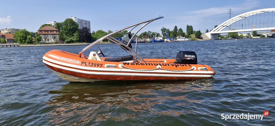 Łódź RIB WAKE Sportis 5 met silnik 70 przyczepa Gdańsk