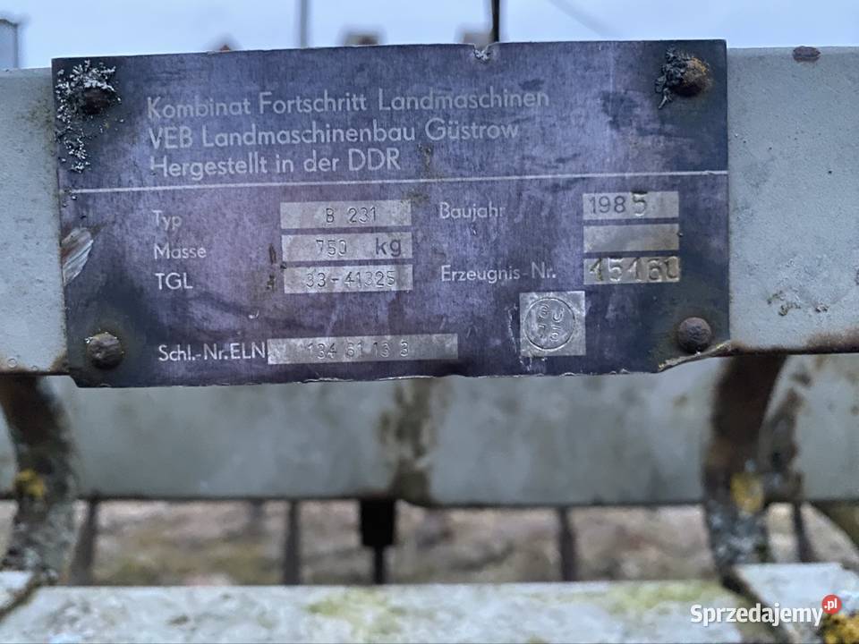 Kultywator FORTSCHRITT 3m agregat gruber Kultywatory Pokój